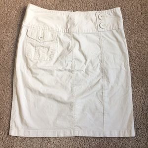 Ann Taylor khaki pencil skirt